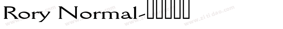 Rory Normal字体转换